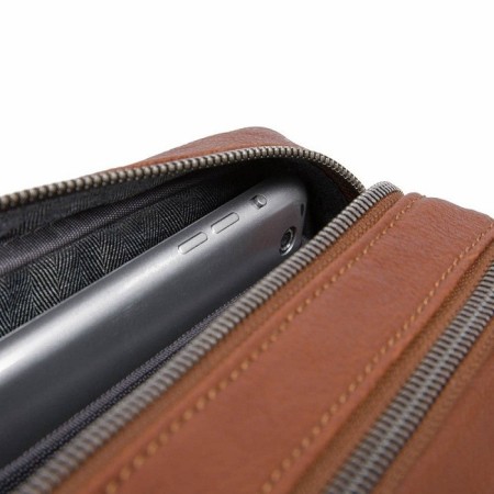 Small Piquadro leather Messenger Black Square - CA4828B3 / CU