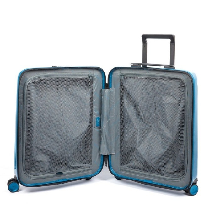 Piquadro ultra slim rigid trolley blue Seeker - BV4425SK70 / BLU