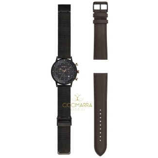 Orologio Breil uomo Six3.Nine milanese nero TW1808