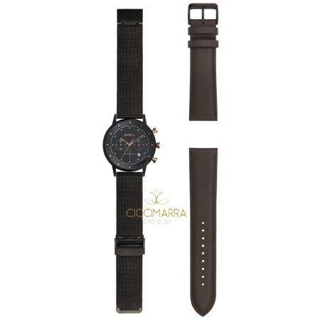 Breil Herrenuhr Six3.Nine Milanese schwarz TW1808