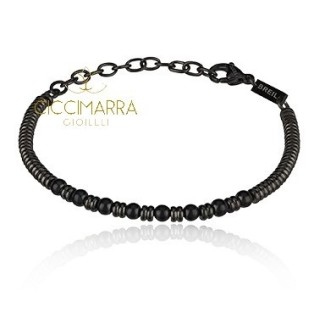 Bracciale Breil  B Fence brunito con mini sfere in shungite TJ2779