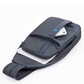 Single shoulder Piquadro P16 blue - CA4827P16 / CHEVBLU 2
