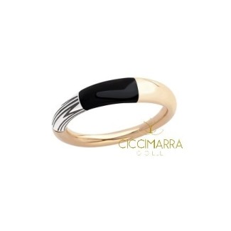 Anello Mimì Tam Tam piccolo in oro con onice nero
