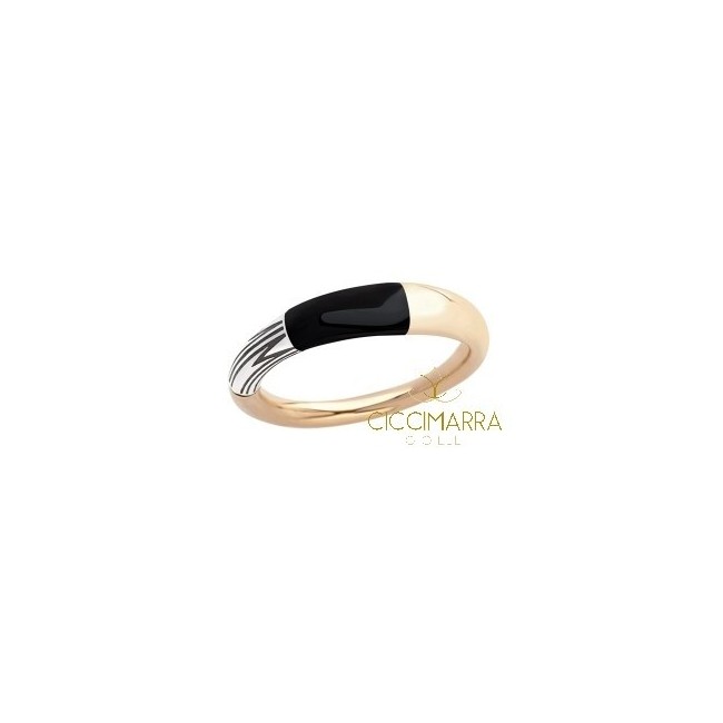 Anello Mimì Tam Tam piccolo in oro con onice nero - AXM371H8O