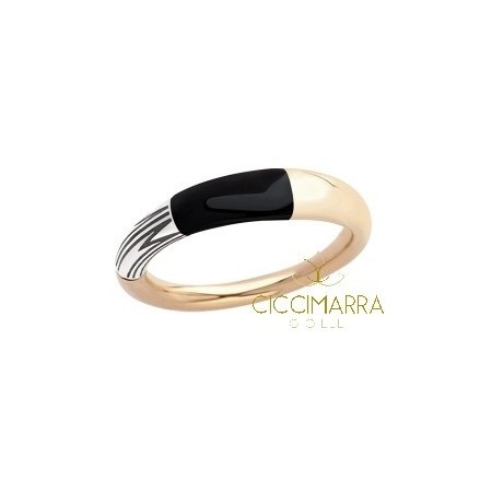 Anello Mimì Tam Tam piccolo in oro con onice nero - AXM371H8O