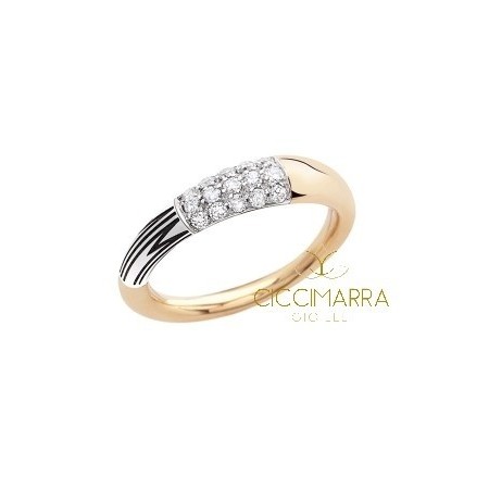 Anello Mimì Tam Tam piccolo in oro con diamanti - AXM371H8B