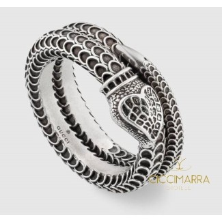 Anello Gucci Garden in argento a serpente