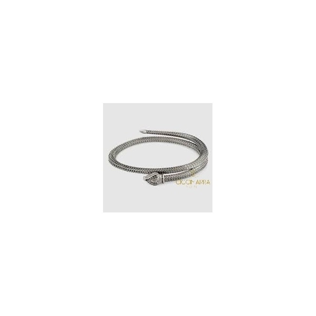 Bracciale Gucci Garden in argento a serpente