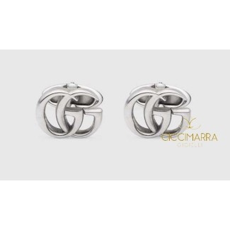 Gemelli Gucci argento anticato a doppia GG