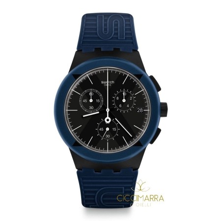 Swatch Herrenuhr X-District Blue - SUSB418