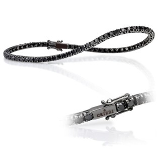 Bracciale Tennis Crieri in Oro nero e Diamanti Neri BTECOK310