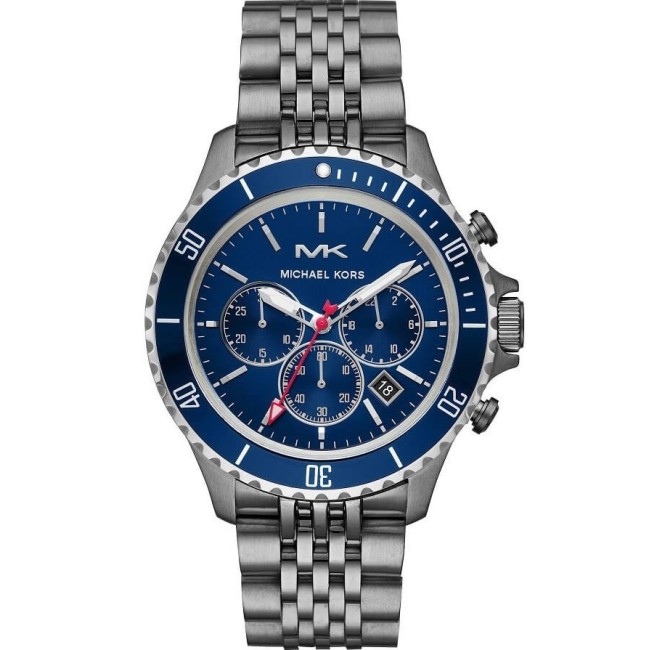 Michael Kors Herrenuhr Bayville Blue Chronograph - MK8727