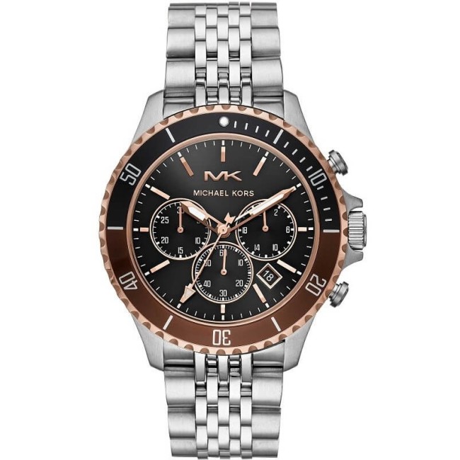 Michael Kors Herrenuhr Bayville Rosé Chronograph - MK8725