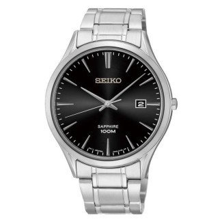 Orologio Seiko uomo donna silver nero - SGEG95P1