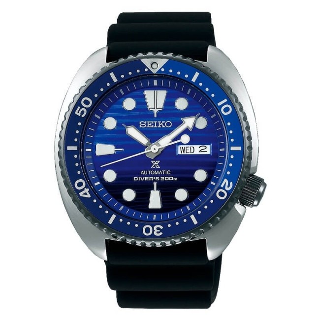 Seiko blaue Prospex Uhr mit automatischem SRPC91K1 Gummi