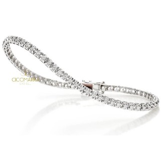 Victoria Crieri Tennisarmband aus Gold und Diamanten ct0.52