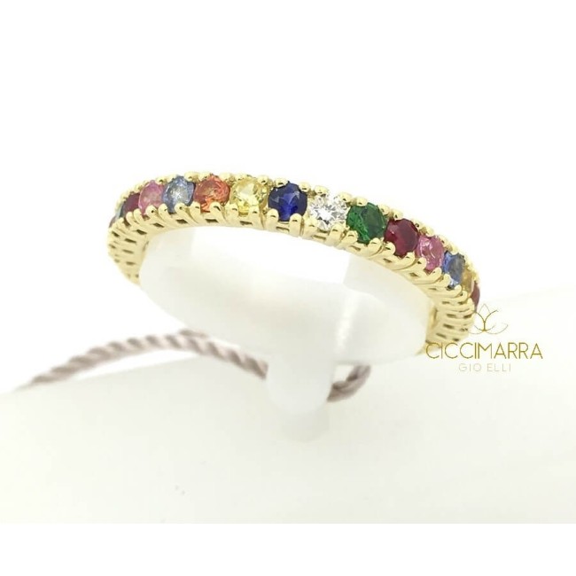 Anello veretta circolare Salvini Rainbow - 20085845