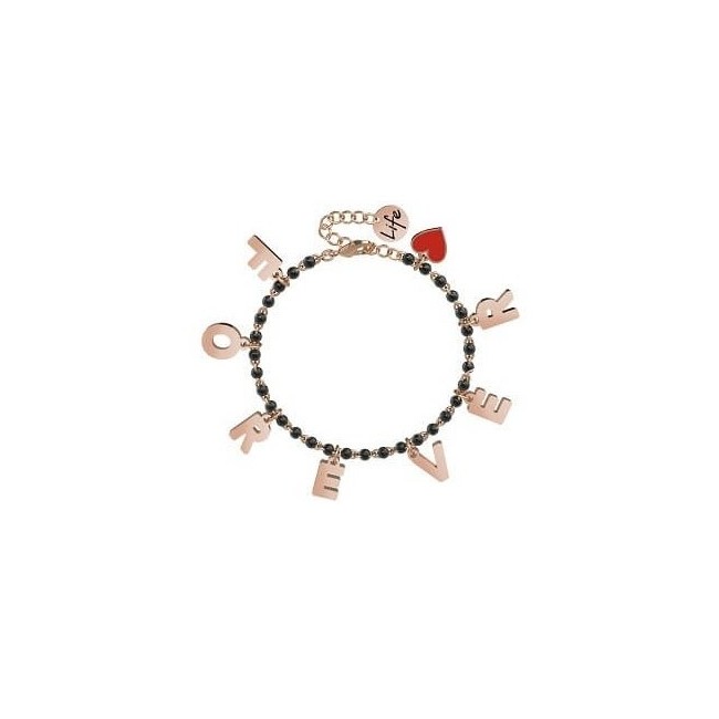 Bracciale Kidult Forever Charms acciaio rosè - 731590