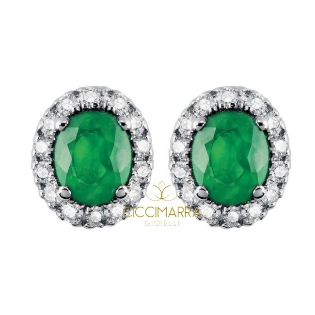 Orecchini Salvini Dora con diamanti e Smeraldi 20057650