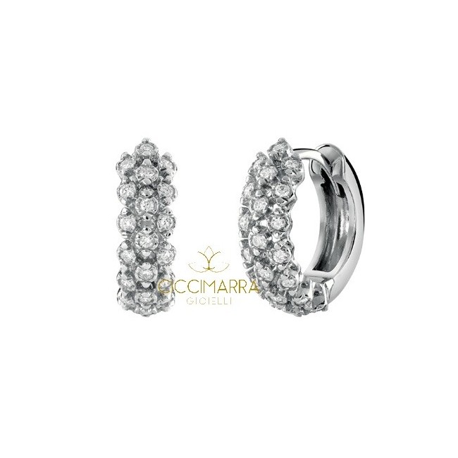 Orecchini Salvini Cachemire cerchi con diamanti- 20085378