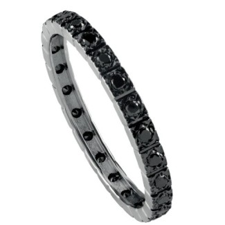 Ring Salvini Veretta in Weißgold und schwarzen Diamanten 20085746