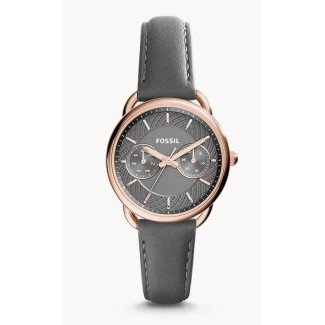 Fossil Tailor Multifunktionsuhr graues Leder - ES3913