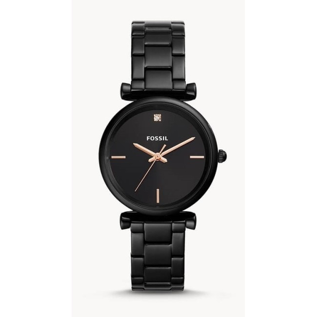 Carlie Carbon Fossil Uhr Frau schwarz - ES4442