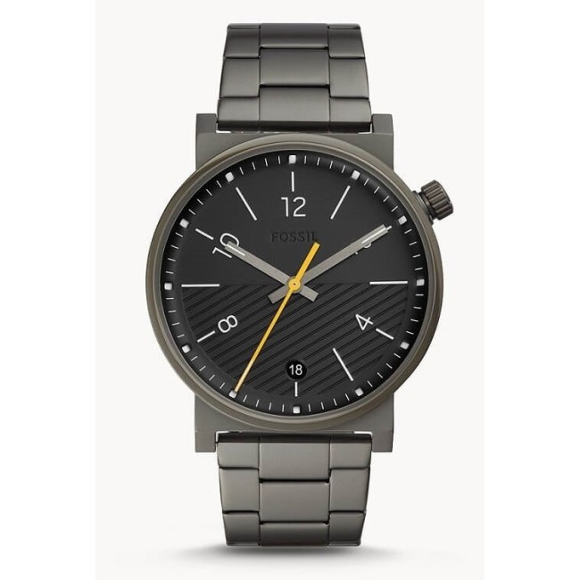 Barstow Fossil man watch gray steel - FS5508