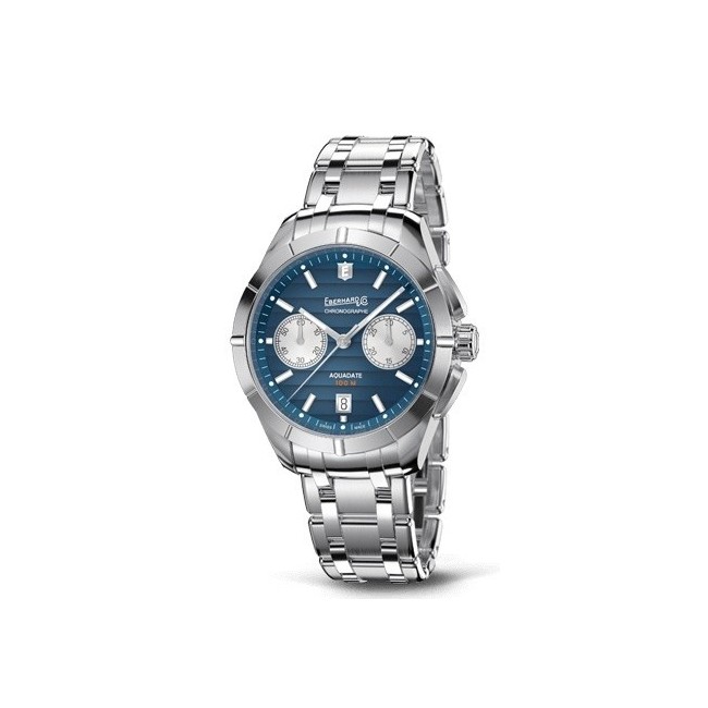 Eberhard Aquadate Chrono Blue Watch - 31071CA