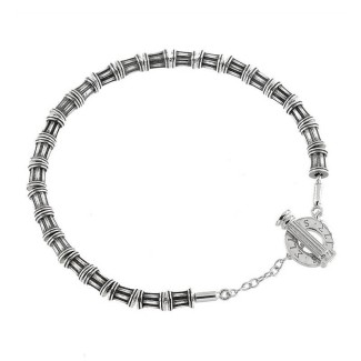 Bracciale Colonne Ellius in argento con T-Bar - 8000100007215(C)