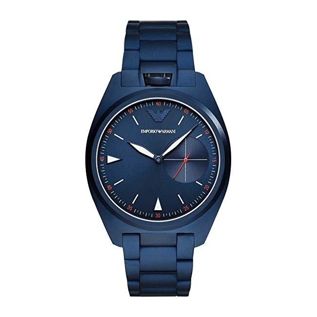 Emporio Armani Uhr nur Zeit blauen Quarz - AR11309