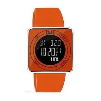 D & G digitale orange Silikonuhr - DW0738