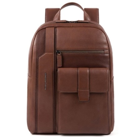 Backpack for PC Piquadro Kobe dark brown - CA4943S105 / TM