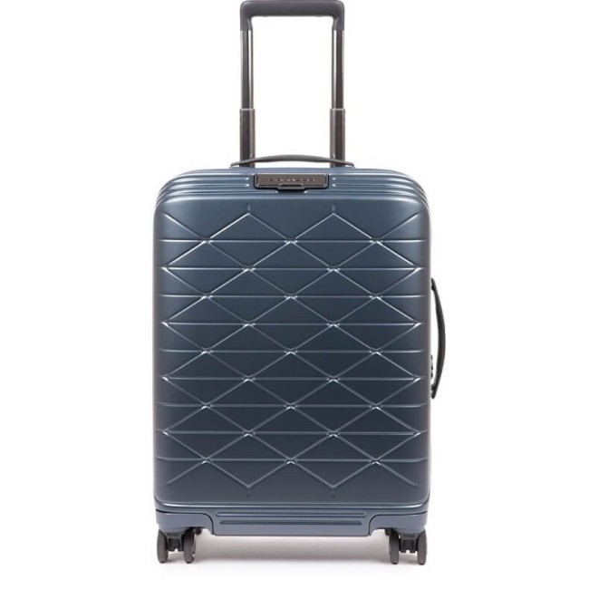 Cabin trolley Piquadro rigid ultraslim PiQ Biz blue BV4425BIZBM / T / BLU