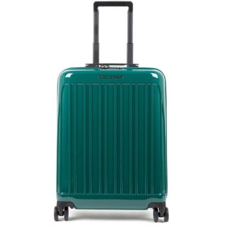 Cabin trolley Piquadro rigid ultra slim Seeker green BV5027SK70 / VE