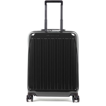 Cabin trolley Piquadro rigid ultra slim Seeker black BV5027SK70 / N