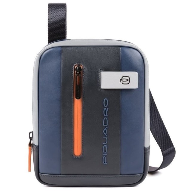 Kleine Herrentasche Piquadro Urban blau und grau CA3084UB00 / BLGR