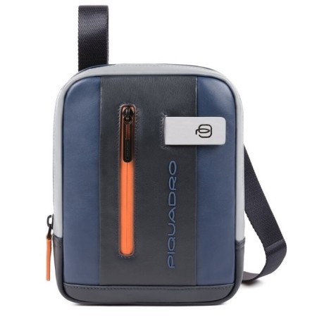 Kleine Herrentasche Piquadro Urban blau und grau CA3084UB00 / BLGR