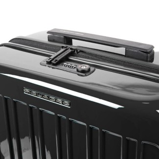 Cabin trolley Piquadro rigid ultra slim Seeker black BV5027SK70 / N 2