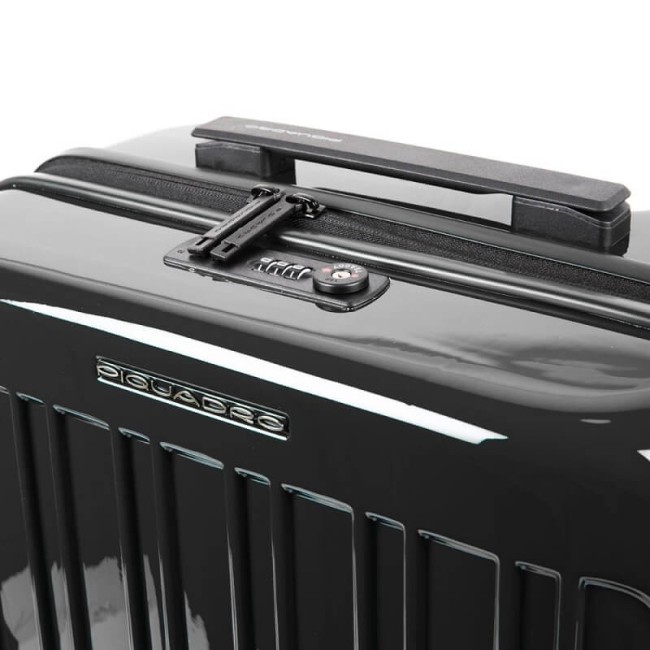 Trolley cabina Piquadro rigido ultra slim Seeker nero BV5027SK70/N