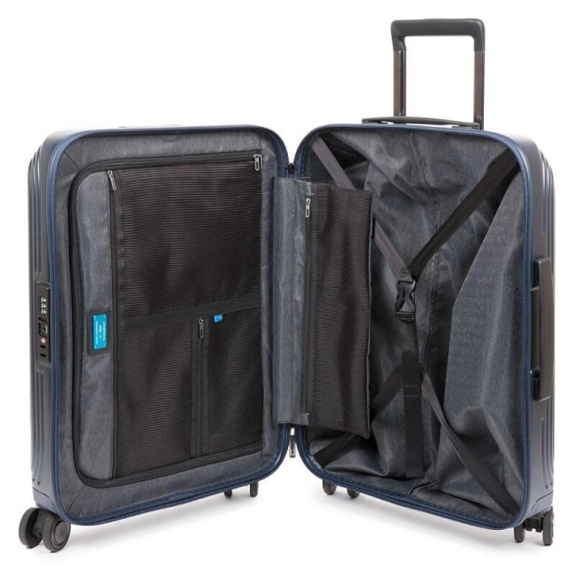 Trolley cabina Piquadro rigido ultraslim PiQ Biz verde BV4425BIZBM/T/VE