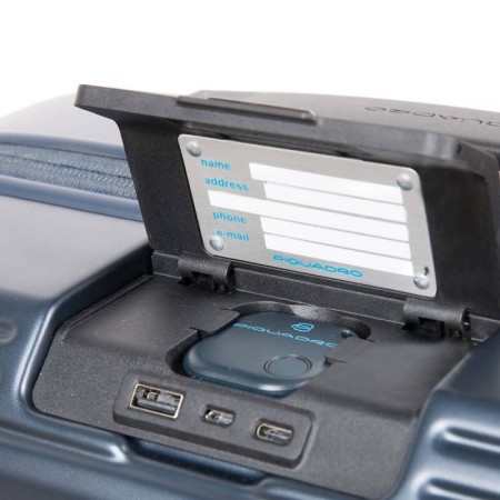 PC-Kabinenwagen Piquadro PiQ Biz blau BV4426BIZBM / T / BLU