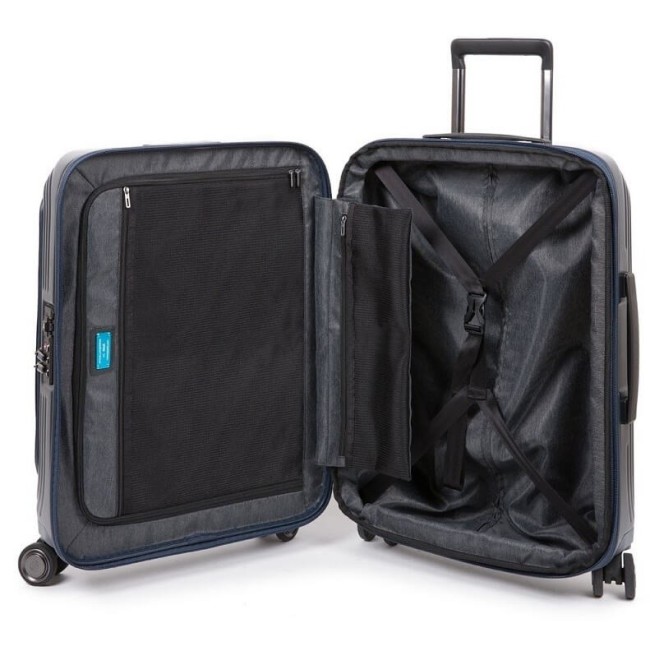 PC cabin trolley Piquadro PiQ Biz blue BV4426BIZBM / T / BLU