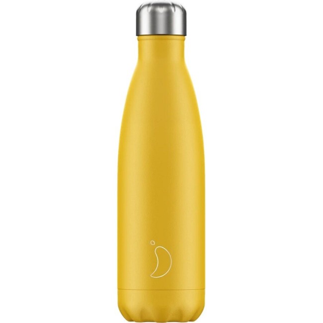 500ml Chilly's Bottle Yellow Matte - 5056243500130