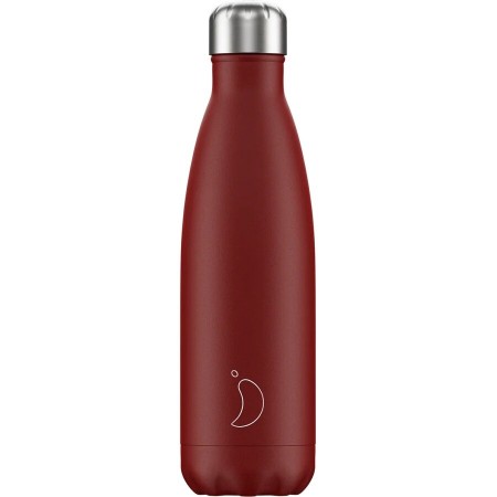 500ml Chilly's Bottle Red Matte - 5056243500178