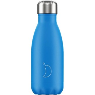 260ml Chilly's Bottle Neon Blue - 5056243501212