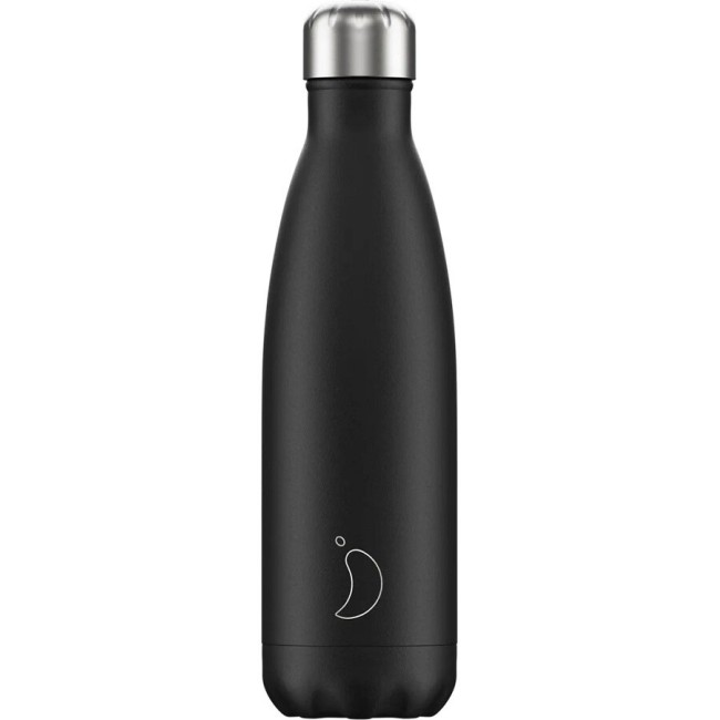 500ml Chilly's Bottle Black Mono - 5056243500284