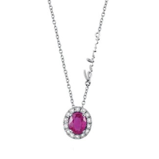Salvini Dora necklace with Ruby and Brilliants, in white gold
