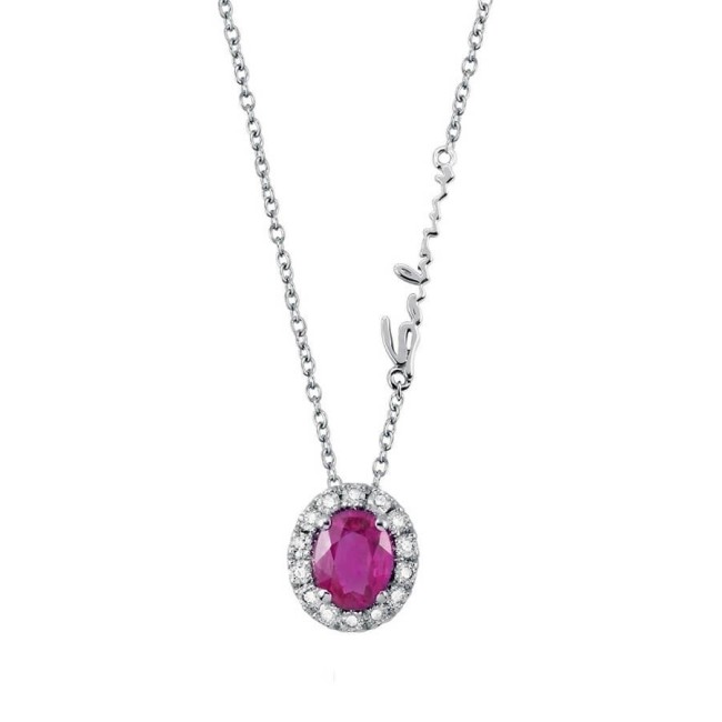 Salvini Dora necklace with Ruby and Brilliants, in white gold