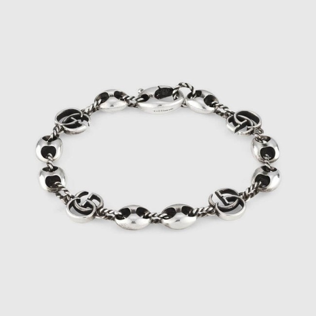 Bracciale Gucci unisex catena e doppia G